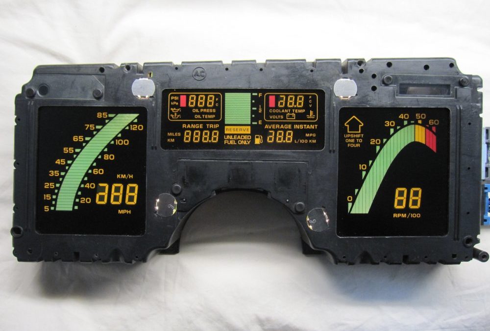 Corvette C4 digital dash instrument cluster Rebuilt 1984-1989 speedo: $315